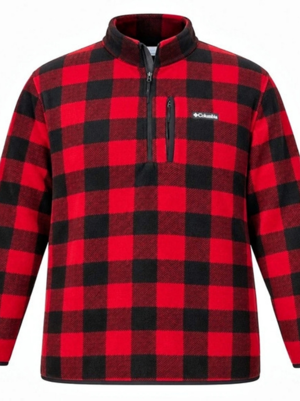 Columbia Sweater Weather II Printed Half Zip Pullover Men's Red Size 4X Tall